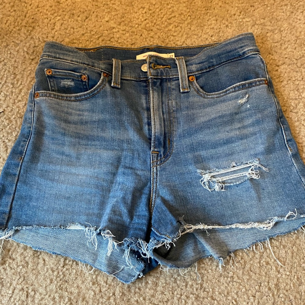 Levi’s high rise jeans shorts